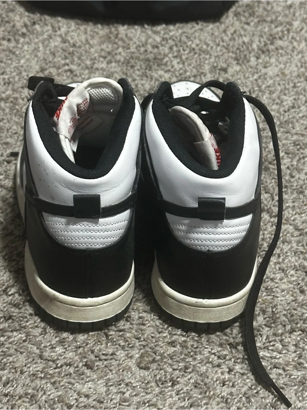 Nike Black/White mid-Top Sneakers- panda dunks